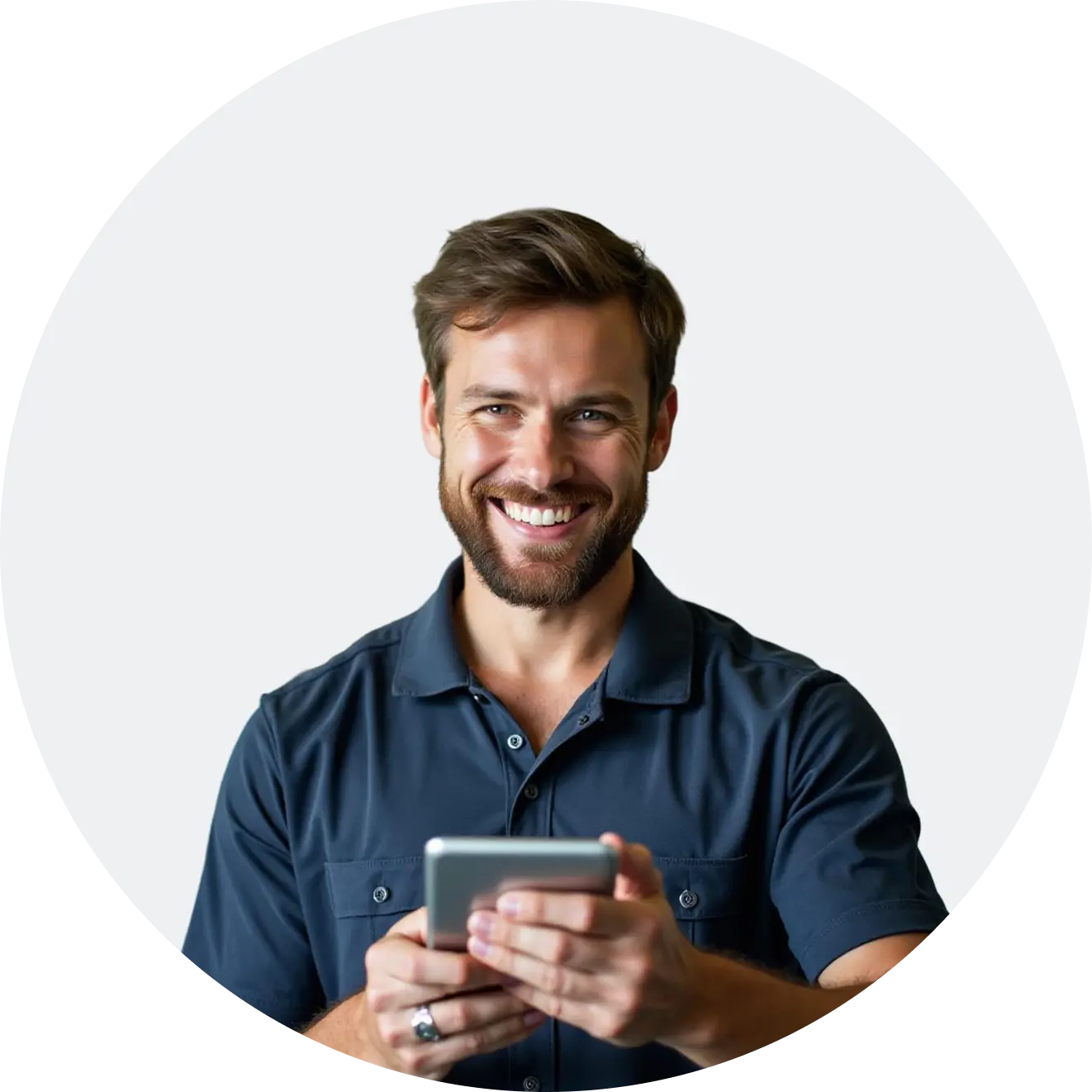 Professional mechanic using tablet - PuraCars contact