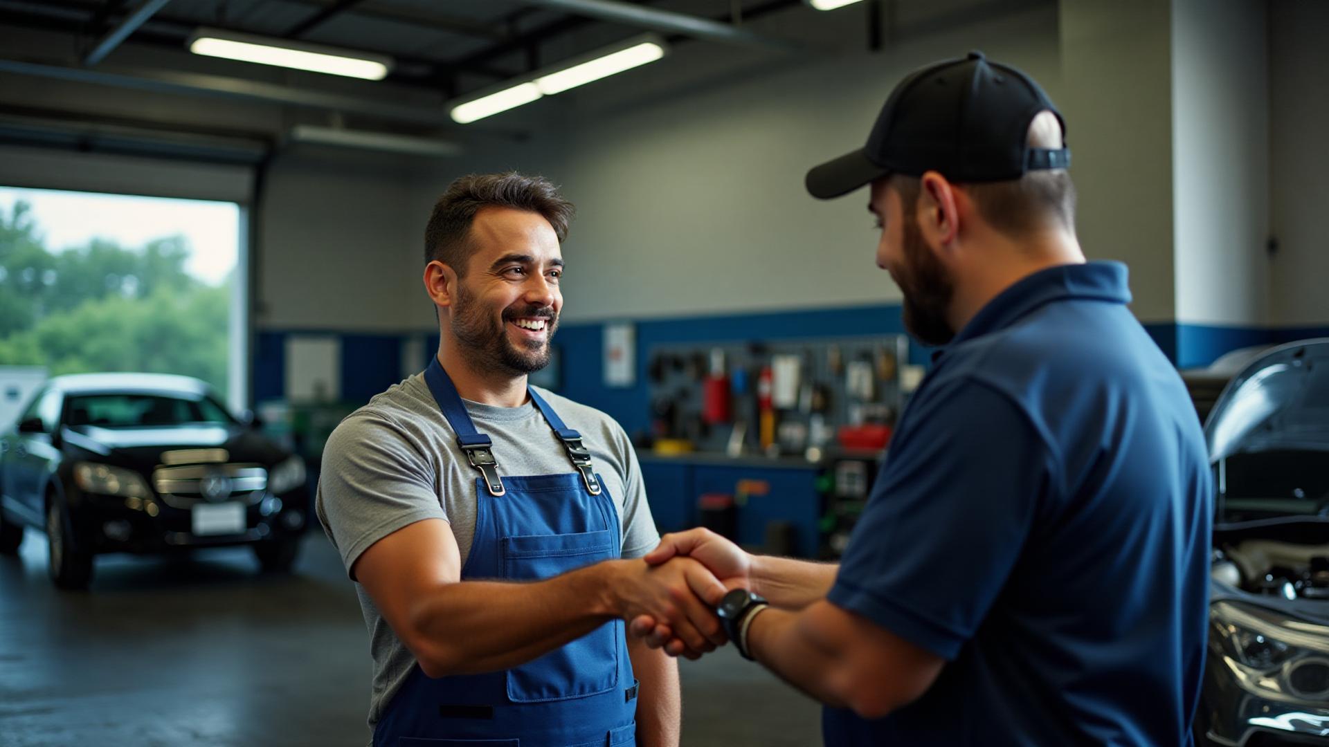A customer connecting with a Costa Rican automotive service professional